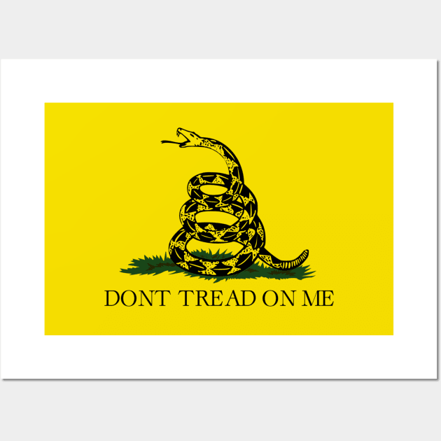 Don't Tread on Me - The Gadsden Flag Wall Art by Naves